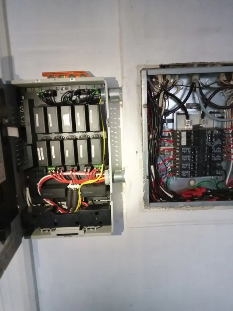 Electrical panel upgrade completed for Security Camera Wiring in Lancaster